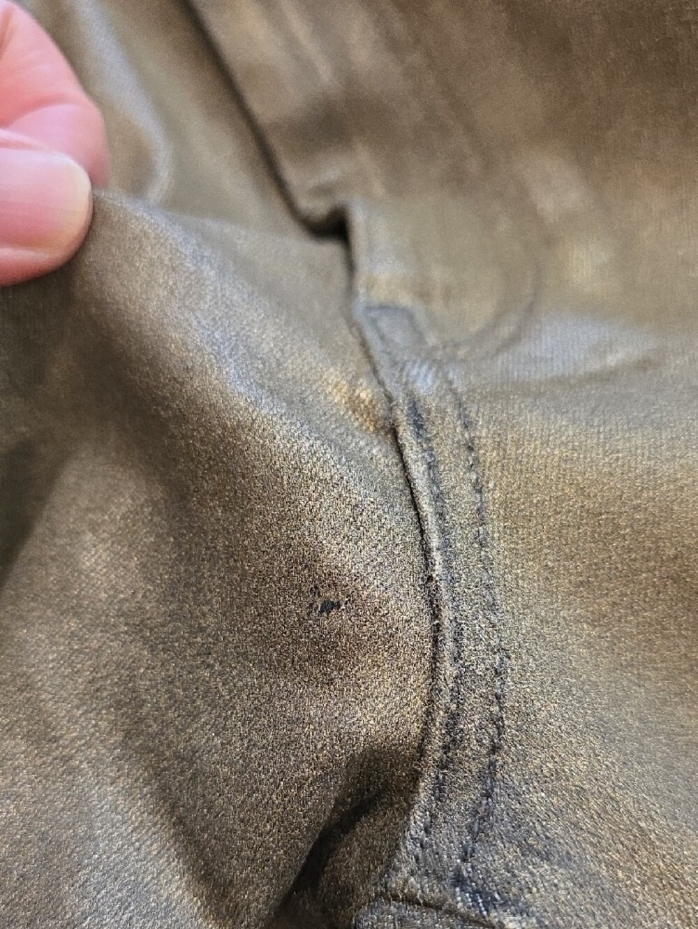NEW $298 FRANK & EILEEN SLIGO SKINNY JEANS IN BROWN GOLD GLITTER WAX SIZE 27 - Picture 3 of 10